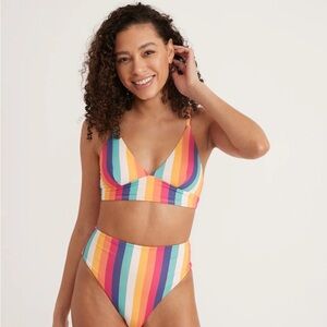 Marine Layer Rainbow Stripe Bikini